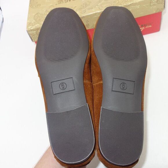 NEW American Rag Women's Cammiel Cognac Brown Loafers Flats Size 6 - Picture 6 of 8